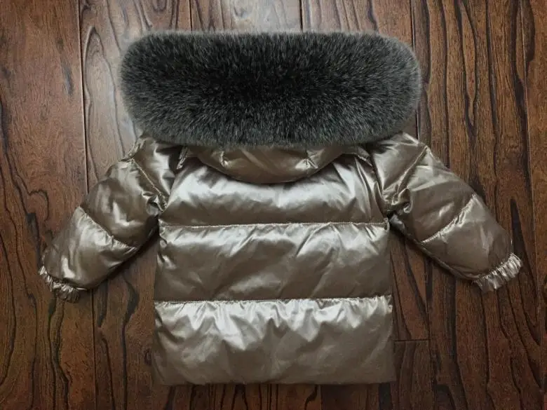 Комплекты детской одежды для русской зимы комбинезон, зимняя куртка+ комбинезон, 2 предмета, От 1 до 10 лет для мальчиков и девочек пуховое пальто, куртка большой меховой капюшон