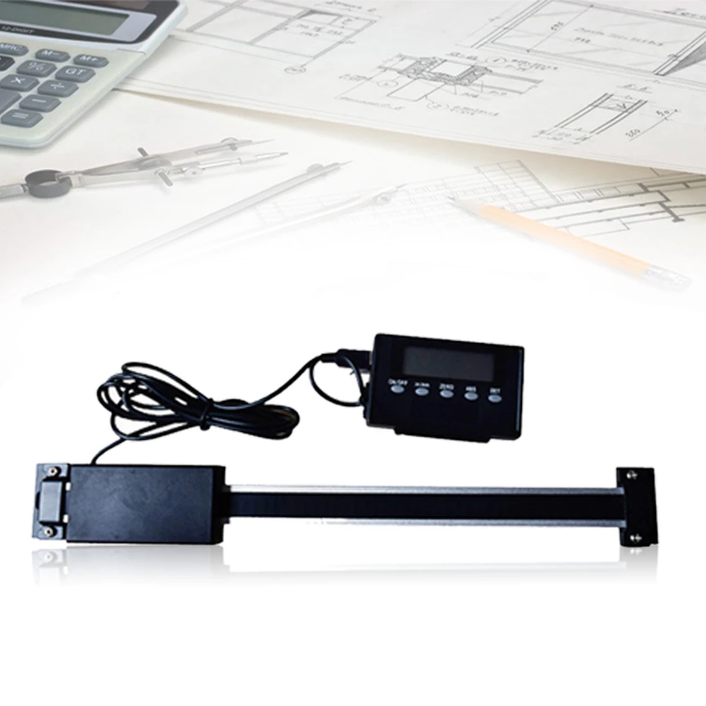 

0-150/300mm Digital Readout Scale Magnetic Remote Led Instruments Linear Tool Durable Ruler Measuring Accurate For Milling Lathe