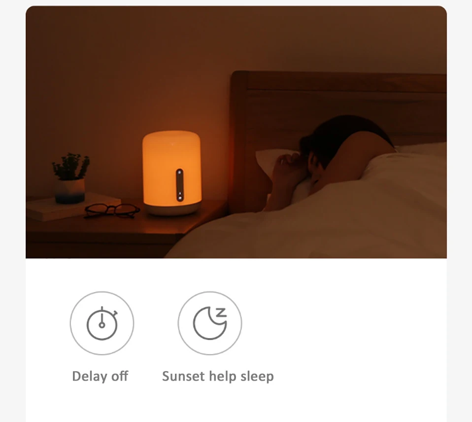 Xiaomi Mijia прикроватная лампа 2 умный настольный светодиодный ночник Bluetooth WiFi сенсорная панель управления Mihome APP светодиодный светильник для Apple HomeKit Siri