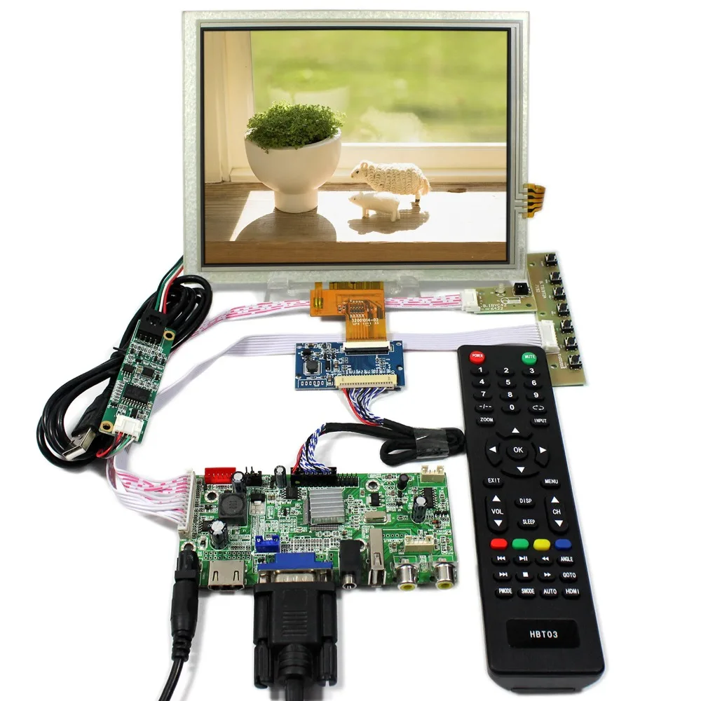 HDMI+VGA+AV+Audio+USB LCD Controller Board With 8inch 1024x768 EJ080NA-04C Touch LCD Panel HDMI+VGA+AV+Audio+USB LCD Controller Board With 8inch 1024x768 EJ080NA-04C Touch LCD Panel