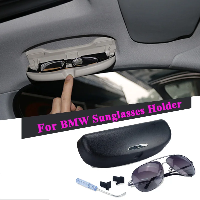 Car Sunglasses Storage Box Holder Glasses Case For BMW F30 F10 F20 F21