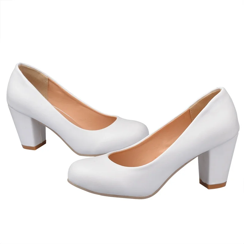 Женские туфли лодочки на высоком каблуке с круглым носком размеры 34 47|women pumps|women