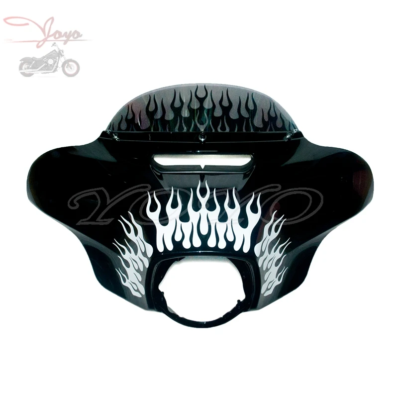 

Flame Fairing Decals Vinyls Stickers For Harley Touring Electra Glide Ultra Classic CVO Street Glide Tri Glide 2014-2018