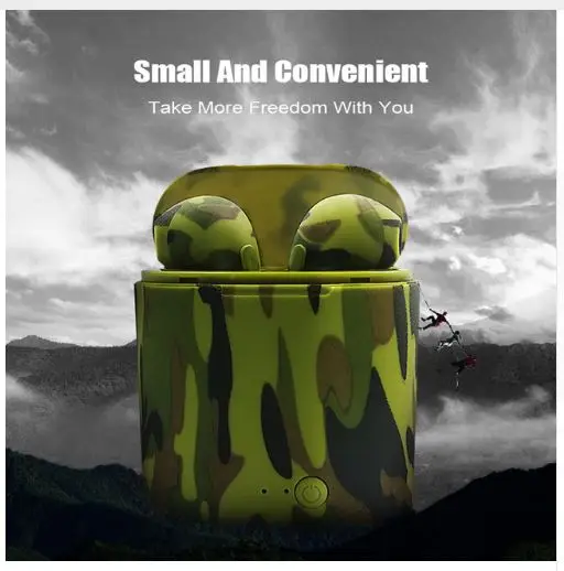 

I7S TWS camo Earbuds Ture Wireless Bluetooth Double Earphones Twins Earpieces Stereo Music Headset For All Bluetooth Mobile
