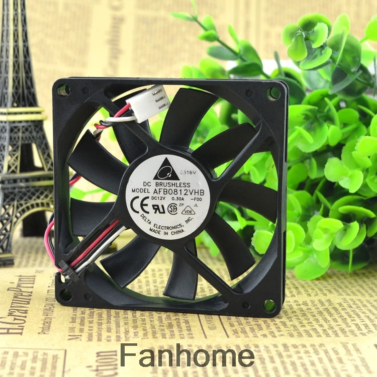 Для аутентичных Delta 8015 0 30a 8 см 12 В AFB0812VHB CPU двойной шариковый охлаждающий