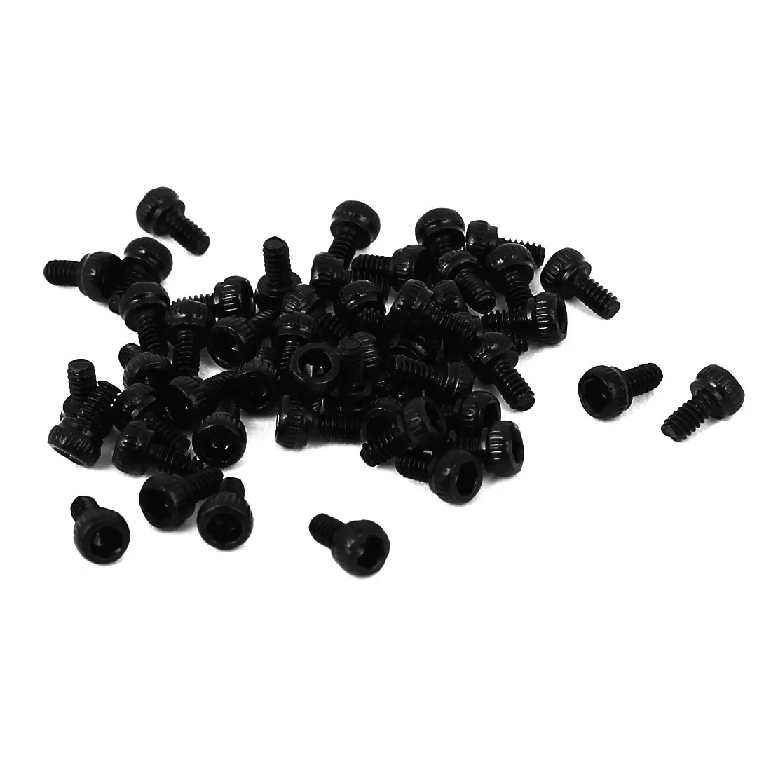 

UXCELL 50 Pcs/lot M1.6 x 3mm Alloy Steel Hex Bolt Socket Head Cap Machine Screws 1.5mm Hex Key Black High Quality