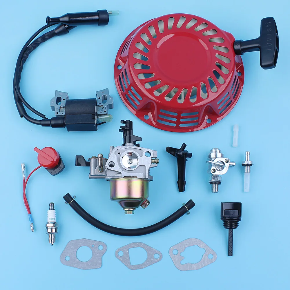 Carburetor Ignition Coil Starter On/Off Switch Choke Rod Kit For Honda