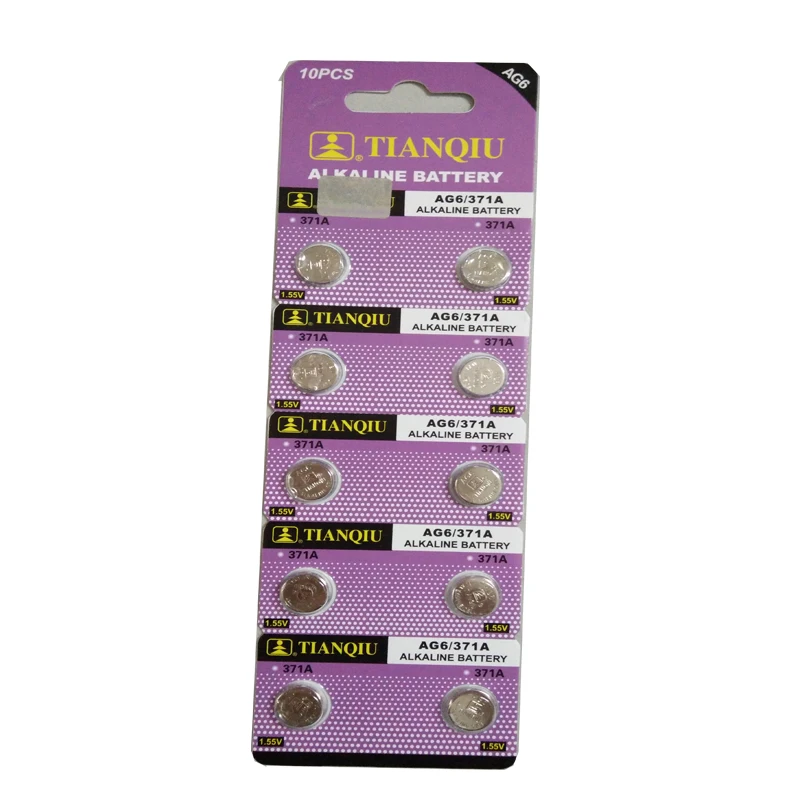 10pcs 1.55V 32mAh AG6 CONCULTATION ALCALINE SR920SW SR69