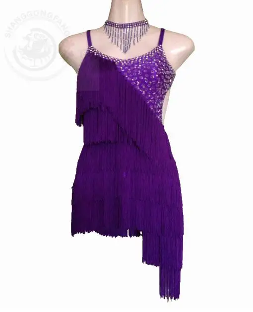 

New Latin dance costume sexy senior tassel latin dance dress for women latin dance competition dresses S-4XL LD-44