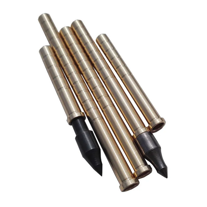 12pcs Arrow Insert Brass Copper Base Fit ID6.2mm OD7.6mm Arrow Shaft For Arrow Outdoor Shooting Training Archery Accessories