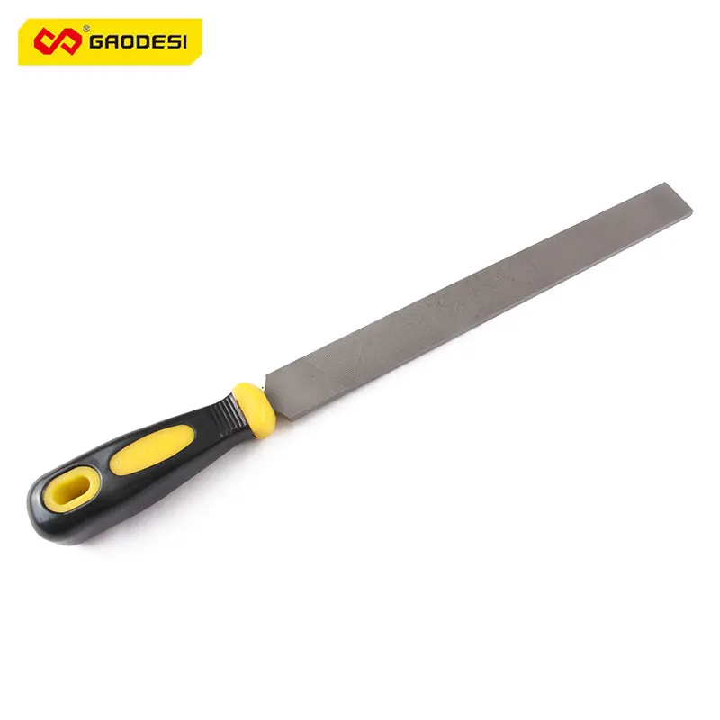 250mm Flat File Carbide steel Flat File Sharp Durable Teeth Knife Edge Files 2 Color Plastic