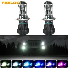 FEELDO 1Pair 35W HID Bi Xenon H4 9003 Hi Lo Beam HID Replacement Bulbs 4300K 12000K
