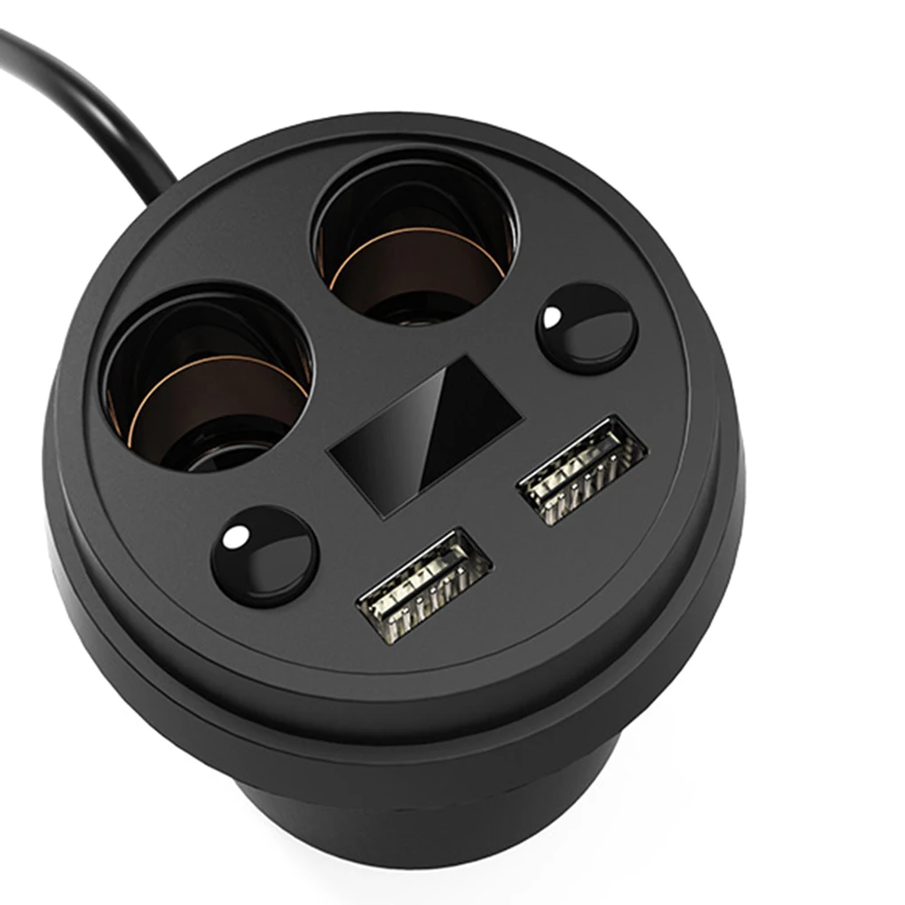 

LED Display Car Charger Dual USB Port Cup Type Cigarette Lighter Phone USB Charger 120W Power