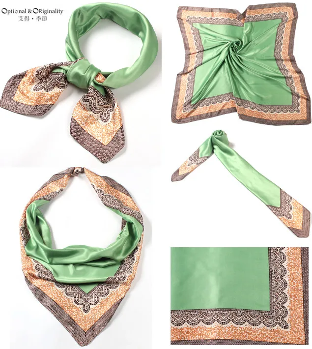 From India Summer Female Silk Scarf Bandana New Fashion Pretty Girl