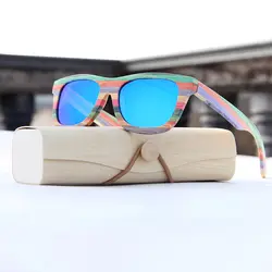 Винтажные бамбуковые поляризационные солнцезащитные очки для женщин поляризационные брендовые солнцезащитные очки деревянный корпус