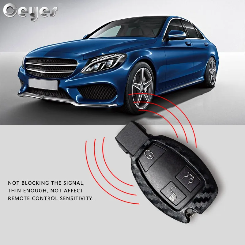 Carbon fiber key cover for MERCEDES-BENZ (4)