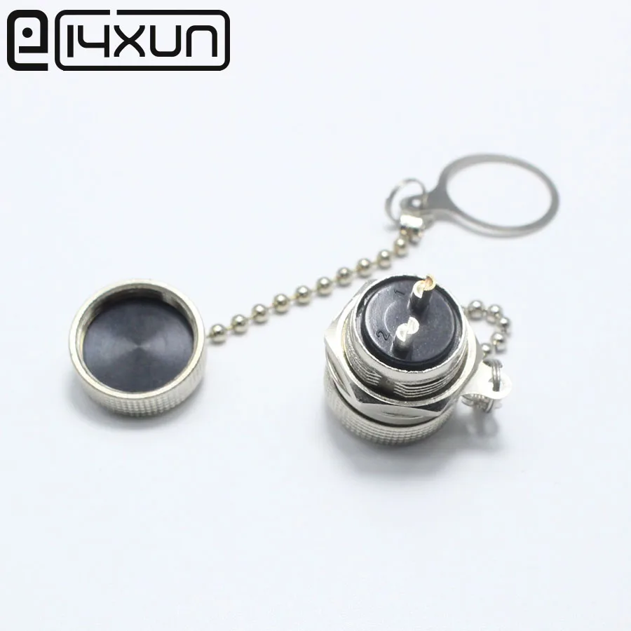2Pieces Aviation Plug Cover Waterproof Connector Plugs Dust Metal Cap