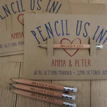 100 шт пользовательские деревянные карандаши персонализированные сохранить дату карандаши Свадебные сувениры тематика путешествий Украшение свадебное украшение в деревенском стиле