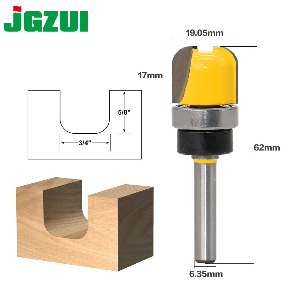 3/" диаметр чаши и лоток шаблонный маршрутизатор бит-1/4" хвостовик