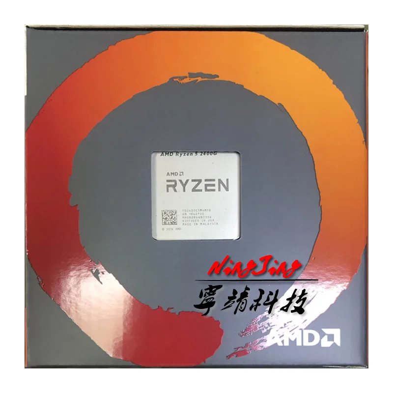 AMD ryzen 5 2400 г R5 2400 г 3,6 ГГц Quad-Core Процессор процессор YD2400C5M4MFB разъем AM4