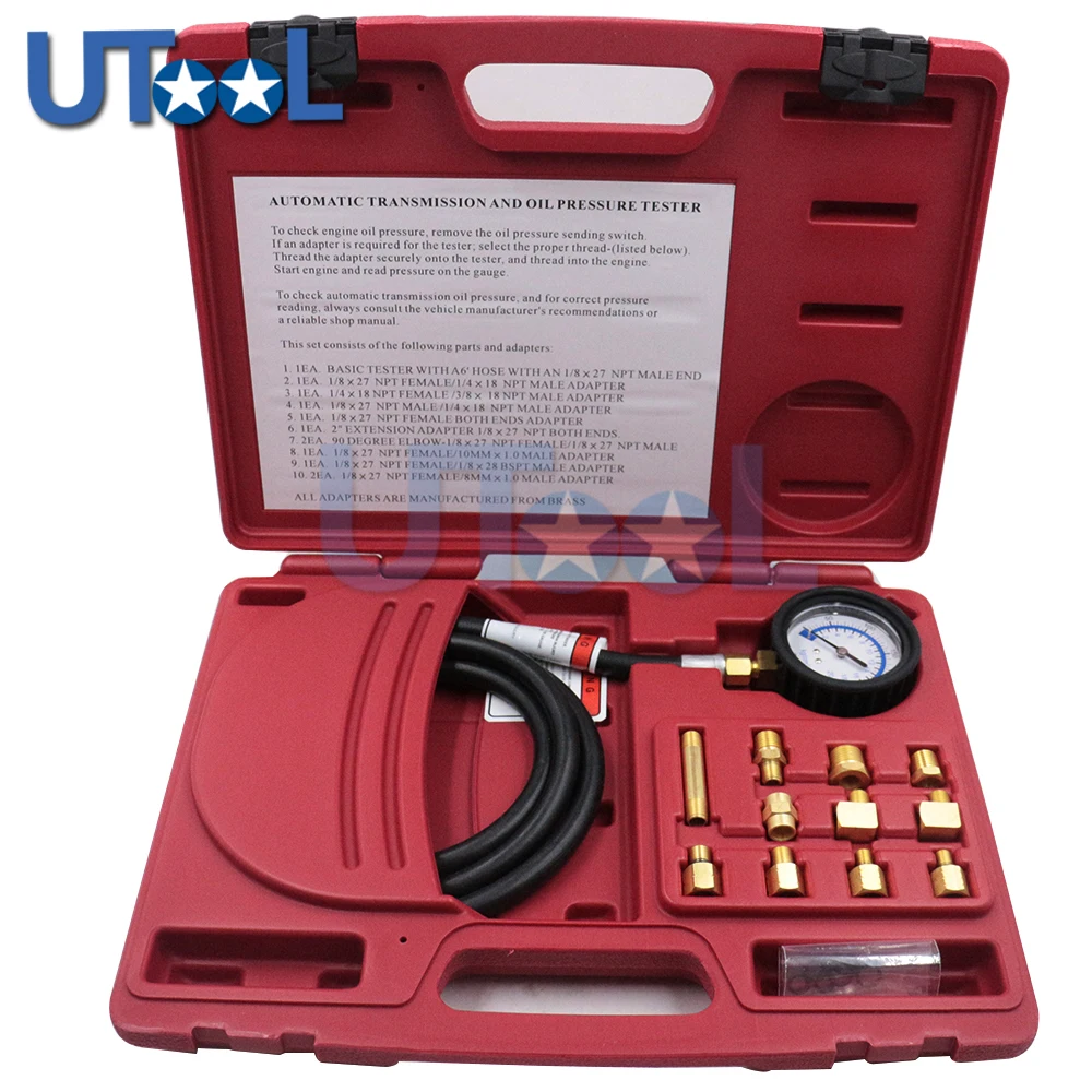 Automatic Transmission And Oil Pressure Tester Gauge Kit Made in Taiwan