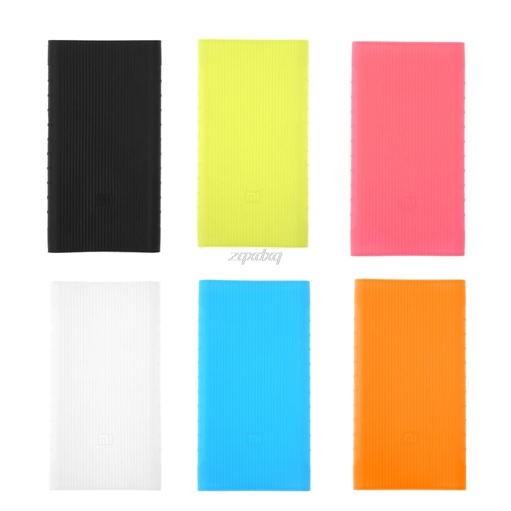 

Silicone Soft Rubber Covers Protector Sleeve For Xiaomi Power Bank 5000 mAh Nov09 Drop Ship
