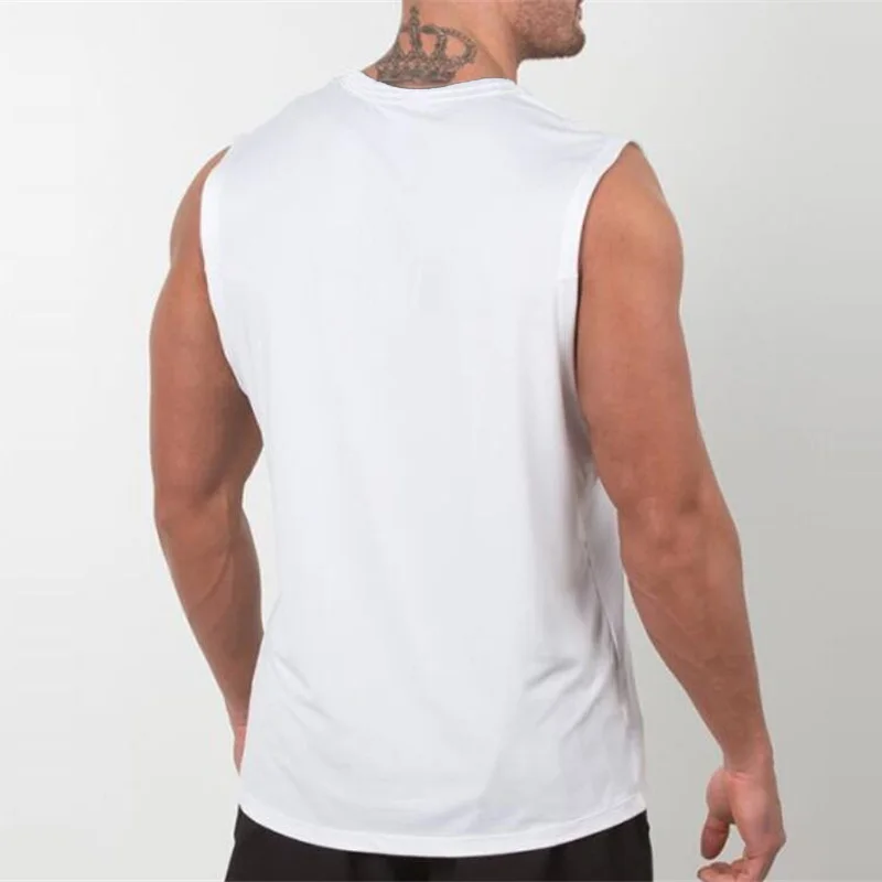 Brand New Plain Tank Top Men Bodybuilding singlet Gym Stringer Sleeveless Shirt Blank Fitness Clothing Sportwear Muscle Vest - Image 2