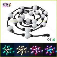 100 шт. 35 мм/50 мм 12 В WS2811 строковый модуль света молочный шар 360 градусов излучающая Пиксельная адресация полноцветное рождественское освещение