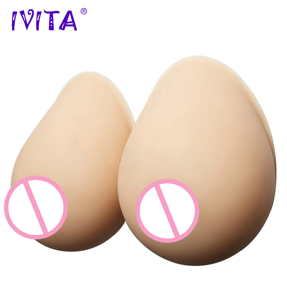 

IVITA 3600g Beige Huge Silicone Breast Forms Realistic Fake Boobs Enhancer For Drag Queen Crossdresser Transvestite Mastectomy