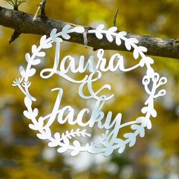 

Free shipping 1pcs custom LOGO background board party of engagement wedding decoration propose marriage wood wreath