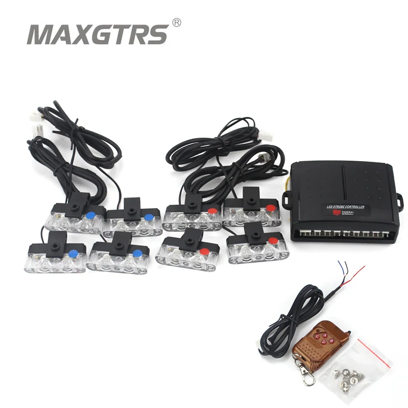 

Police Strobe Flash Warning Light 16W Led Warning Light Car Work Light DRL Strobe Police Caution Pilot Lamp Quality Assured
