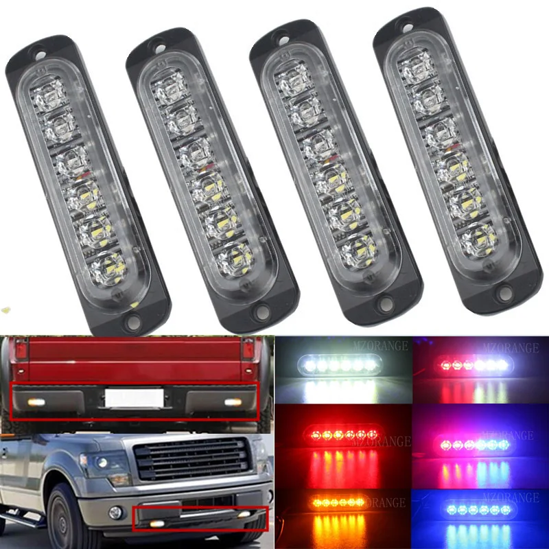4х6 12 LED супер яркий 12V-24V Сид Строб аварийного предупреждение полиция свет мигает Световая решетка Маяк грузовик светодиодные боковые огни 4х6 12 LED супер яркий 12V-24V Сид Строб аварийного предупреждение полиция свет мигает Световая решетка Маяк грузовик светодиодные боковые огни