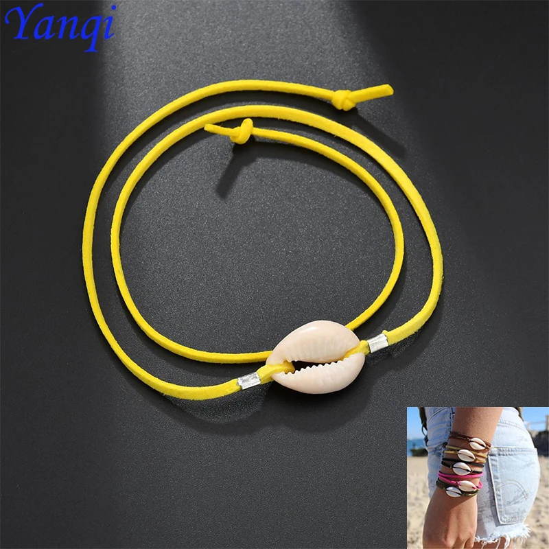 

Fashion Natural Simple Seashell Bracelet Shells Bracelets Multilayer Rope Bracelet For Women Jewelry Gift