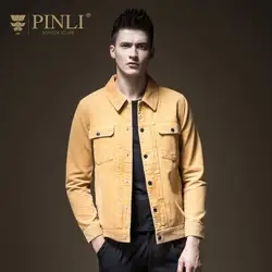 2019 Jaqueta Masculino Лидер продаж стандартный хлопок курточка бомбер для мужчин Pinli булавки Li Новая Осенняя мужская куртка, тонкий воротник, B183204556