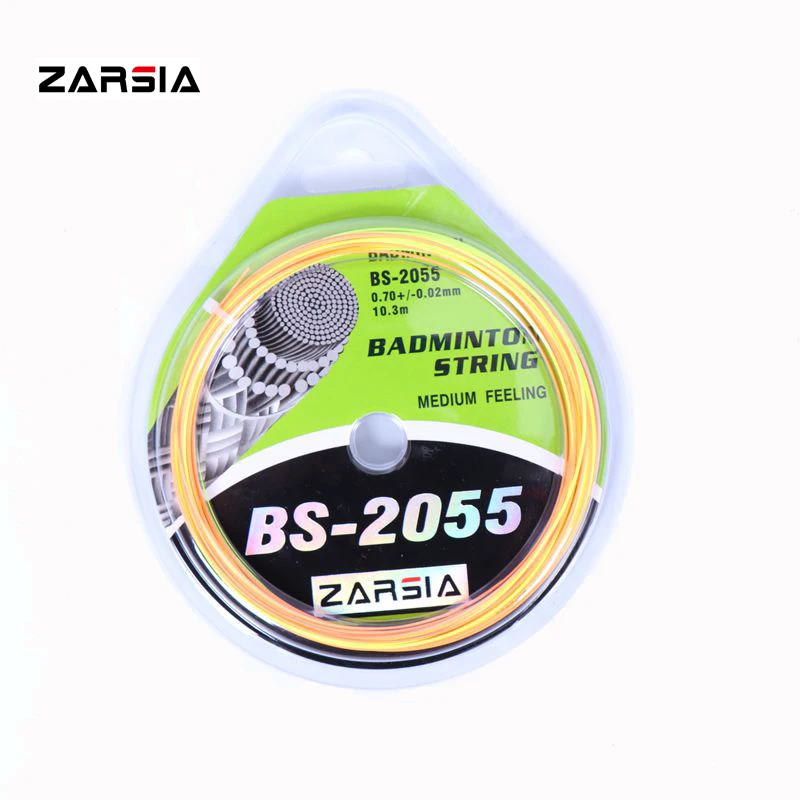 

(2pcs/lot) ZARSIA BS-2055 colorful Badminton String 0.70mm,Durable training Badminton strings Free shipping