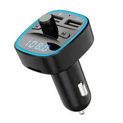 Беспроводной Bluetooth V5.0 fm-передатчик модулятор Автомобильный MP3-плеер двойной USB зарядное устройство Автомобильный комплект ЖК-дисплей для