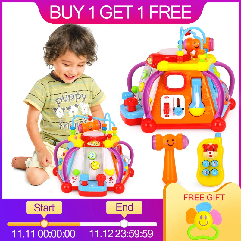 Baby Toys Happy Small World Puzzle Brinquedos para Bebe Early