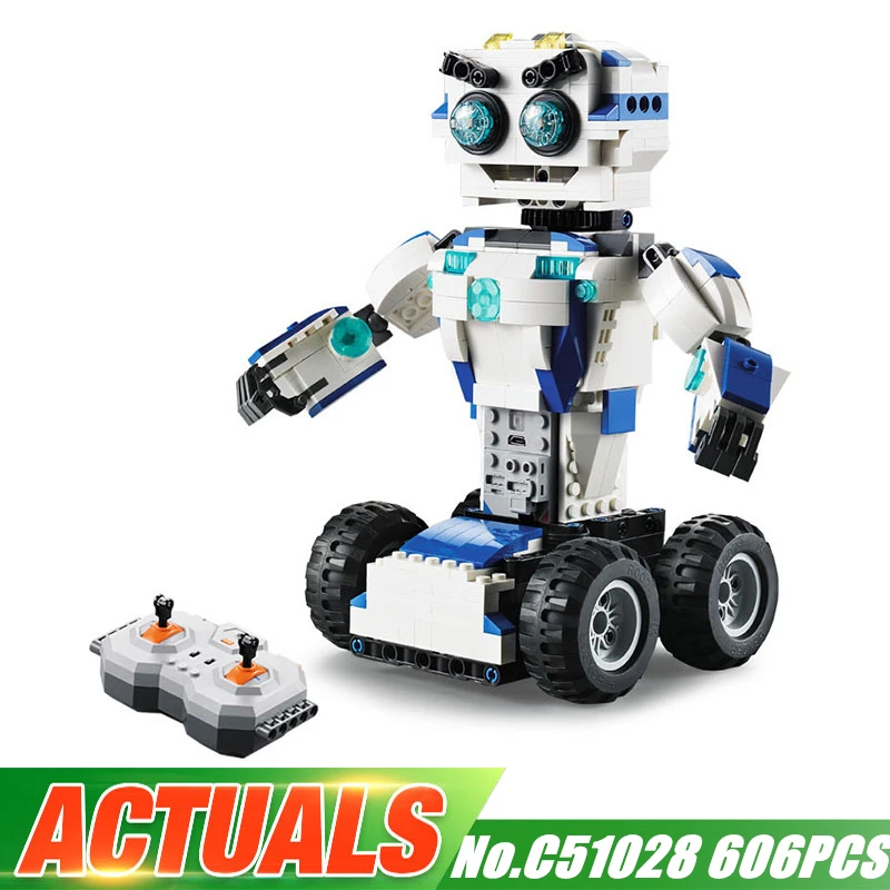 

606Pcs 2in1 RC Tracked RC Motor Power Function Model Fit Legoing Technic Robot Building Blocks Toys For Children Birthday Gift