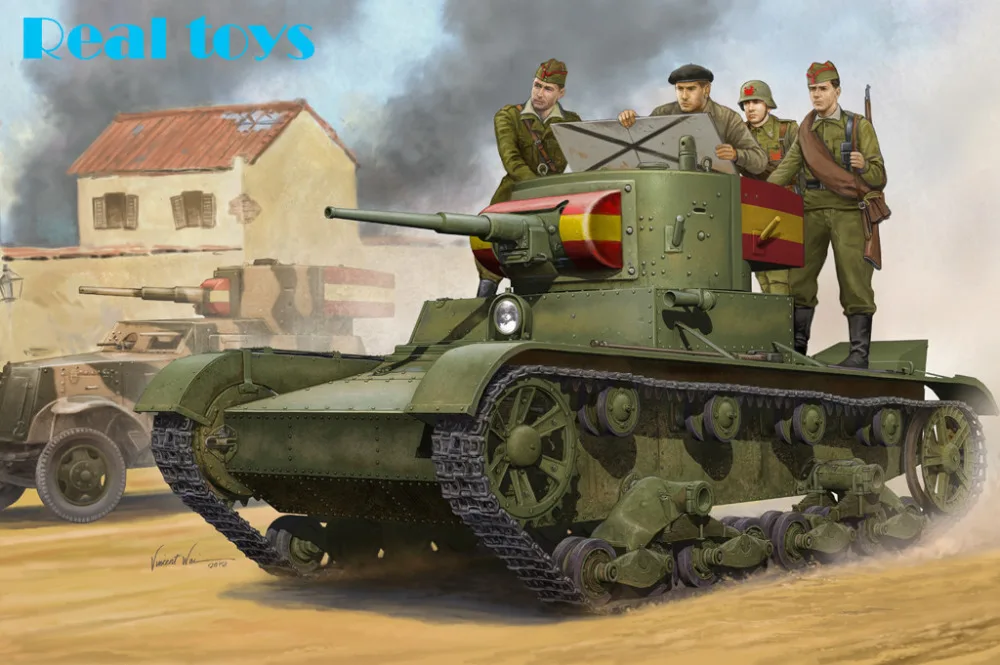 Модель от Hobby Boss 82496 1/35 советский T-26 свет пехотный Танк мод. 1935 пластиковая модель