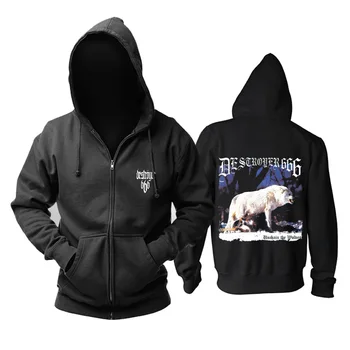

Bloodhoof Destroyer666 black metal thrash metal cotton Hoodie Asian Size