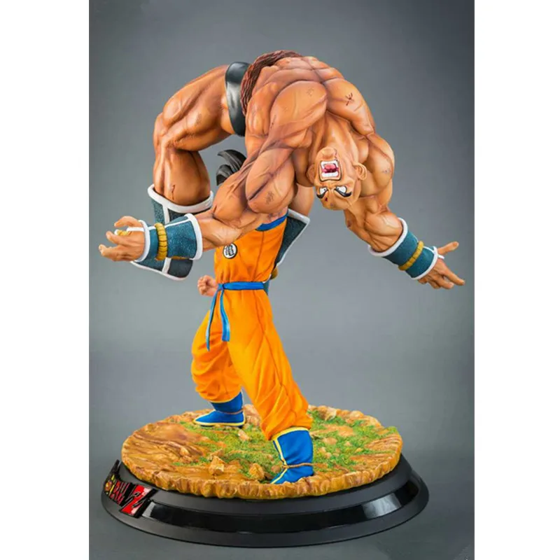 Аниме Dragon Ball Z Super Saiyan Son Goku VS наппа битвы сцены 1/6 смола статуя фигурка куклы G2385