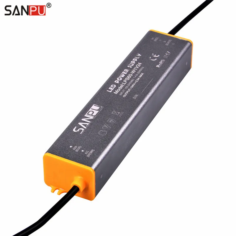 

SANPU SMPS Waterproof 24Volt 2A 60W Switching Power Supply for LED Strip 24 V IP67 110V 220V AC/DC 24V Transformer Driver 24VDC