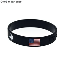OneBandaHouse пользовательский флаг логотип силиконовый браслет с тиснением