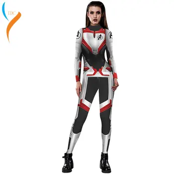 

Avengers Endgame 4 Quantum Realm Fashion Fitness costume jumpsuit cosplay 3D printed sexy women's tight-fitting jumpsuit