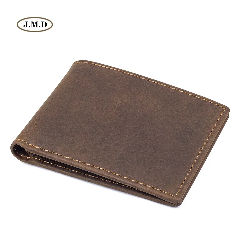 

J.M.D New Arrivals Genuine Leather Brown Color ID Card Holder Fashion Purse Card Holder Fashion Wallet Money Holder R-8165R