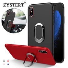 

For iPhone X 6 6s 7 8 Plus Metal Ring Stand Heavy Armor Shockproof Holder Case For Apple iPhone X 8 7 6 6s Plus Back Cover Coque