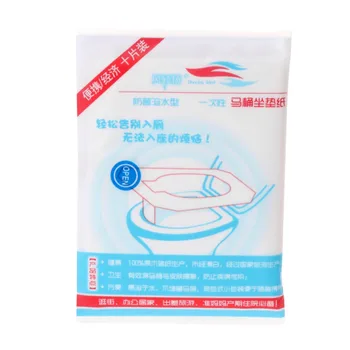 

10 Pcs/Bag disposable toilet seat mat 100% waterproof toilet paper pad