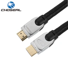 Choseal HDMI 2.0 Cable 3D 4K*2K Large Diameter 11.11MM HD Braided Nylon HDMI To HDMI Cable For PS4/TV/Computer/Projector