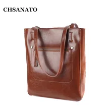 CHSANATO роскошные сумки женские сумки дизайнерские сумки из натуральной кожи коровы масло воск женские сумки на плечо женская сумка Sac основной вместительные сумки