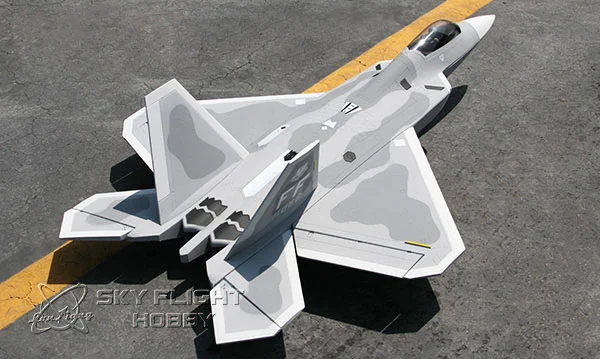 Полет в небе F-22 F22 Raptor 70 мм EPO RC EDF jets LX модель